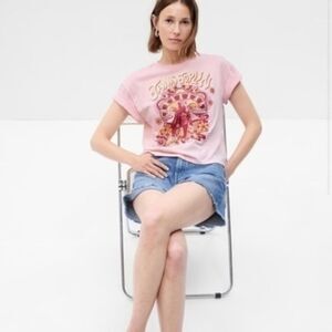 Gap pink Janis Joplin, large tall, nwt 70s tee